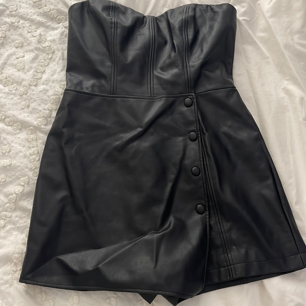 Zara Leather Romper